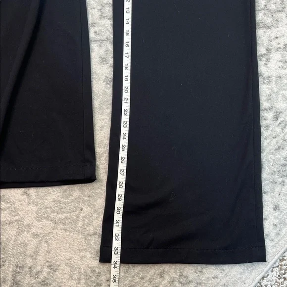 AMERICAN EAGLE WIDE LEG TROUSER WITH STRETCH BLACK HIDDEN CLOSURE SZ 8 Long - Picture 14 of 16